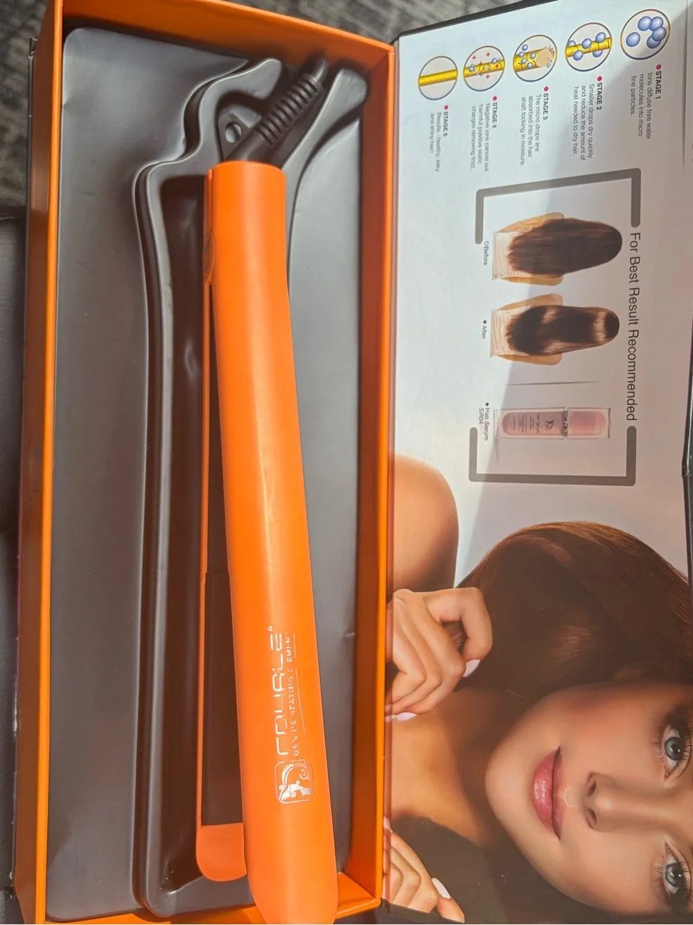 Orange Hair Straightener Flat Iron - Professional Styling